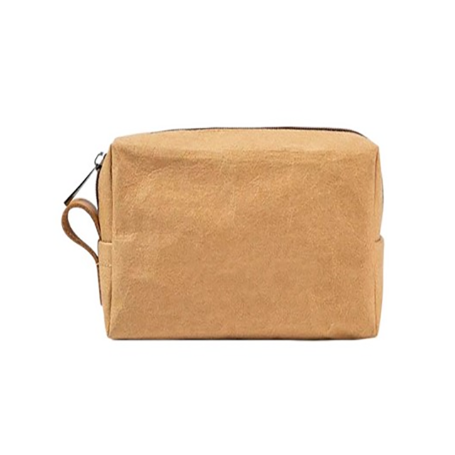 Washed Kraft Paper Storage Organizer Bag