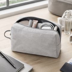 Washed Kraft Paper Storage Organizer Bag