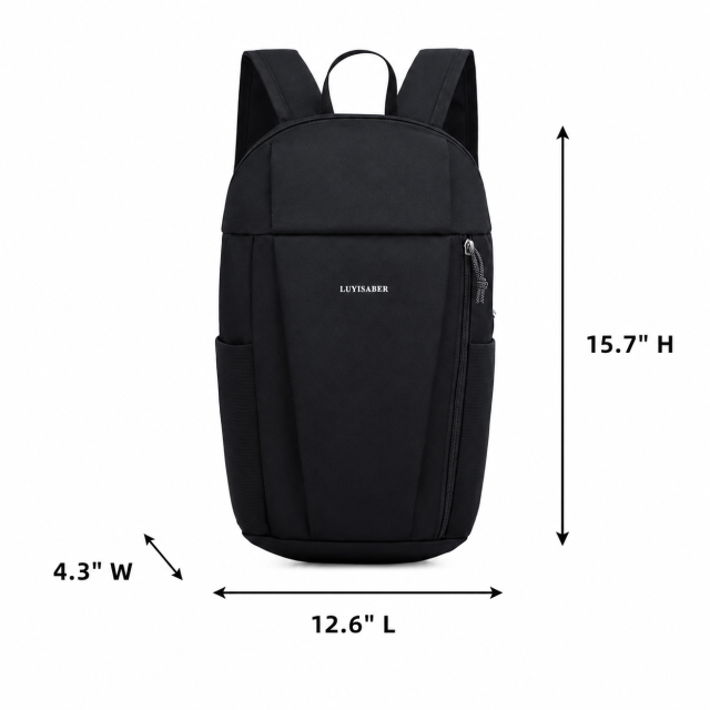 Water-Repellent Nylon Travel Backpack with Compact Outdoor Design