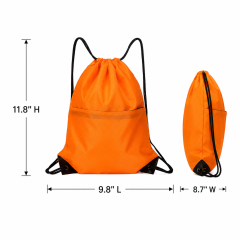 Water-Resistant Oxford Drawstring Backpack