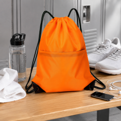 Water-Resistant Oxford Drawstring Backpack