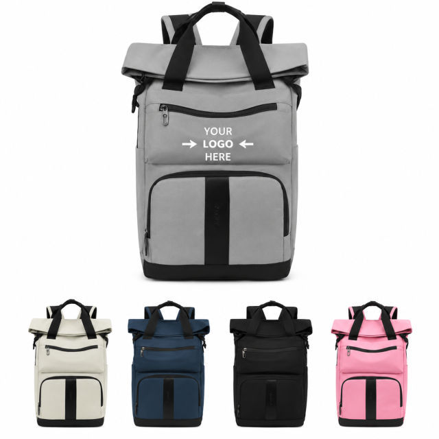 Water-Resistant Rolltop Laptop Backpack
