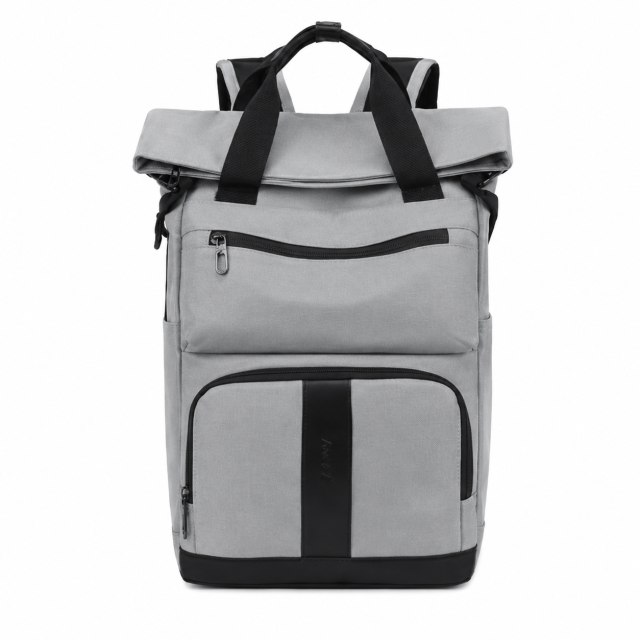 Water-Resistant Rolltop Laptop Backpack