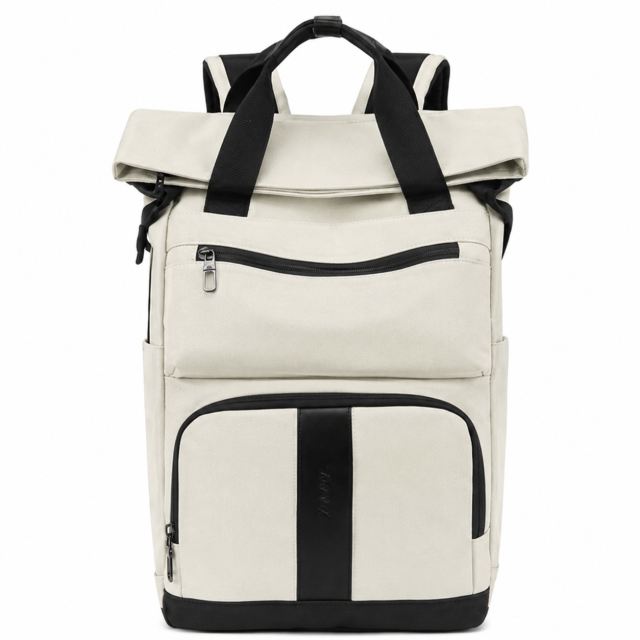 Water-Resistant Rolltop Laptop Backpack