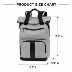 Water-Resistant Rolltop Laptop Backpack