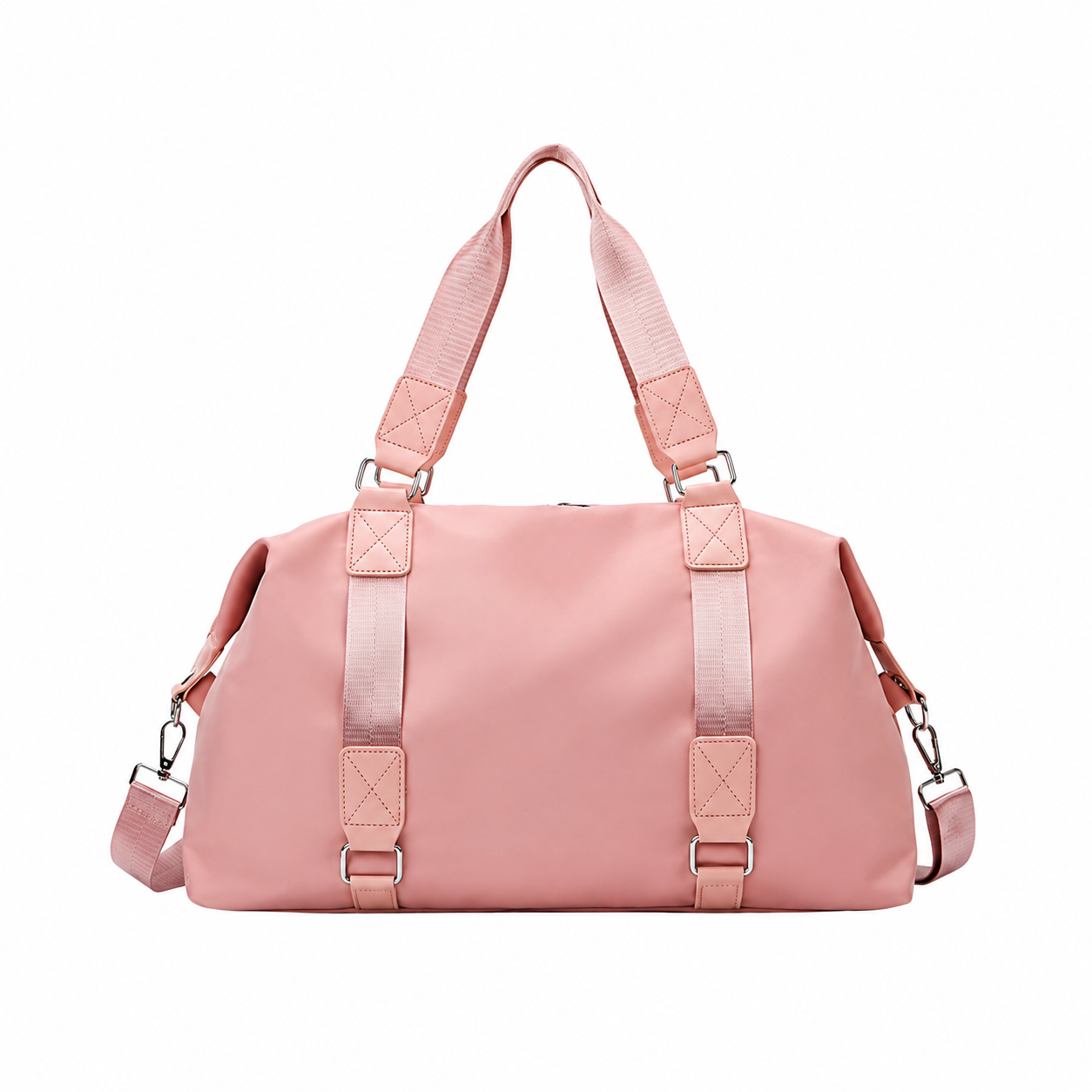 Water Resistant 600D Polyester Sports Duffel Bag With Shoe Compartment