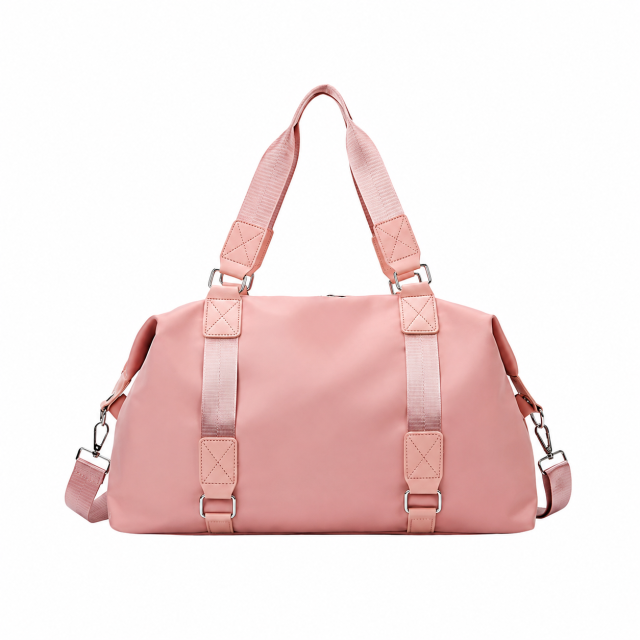 Water Resistant 600D Polyester Sports Duffel Bag With Shoe Compartment