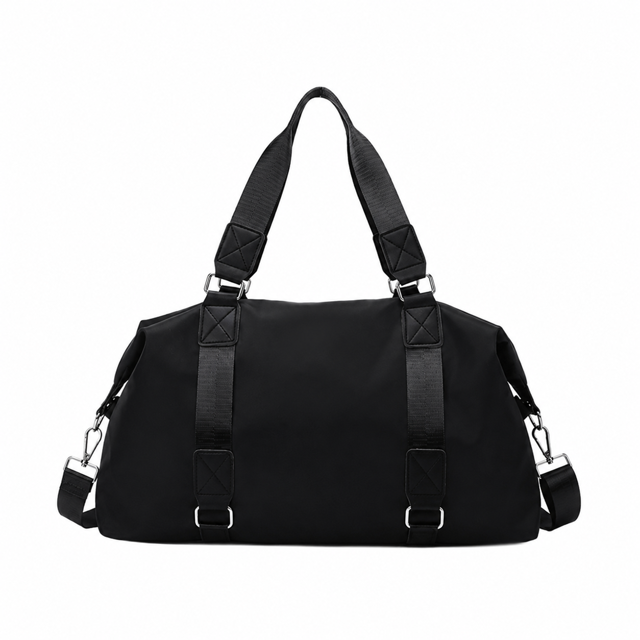 Water Resistant 600D Polyester Sports Duffel Bag With Shoe Compartment
