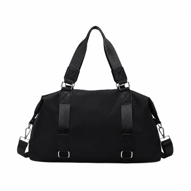 Water Resistant 600D Polyester Sports Duffel Bag With Shoe Compartment