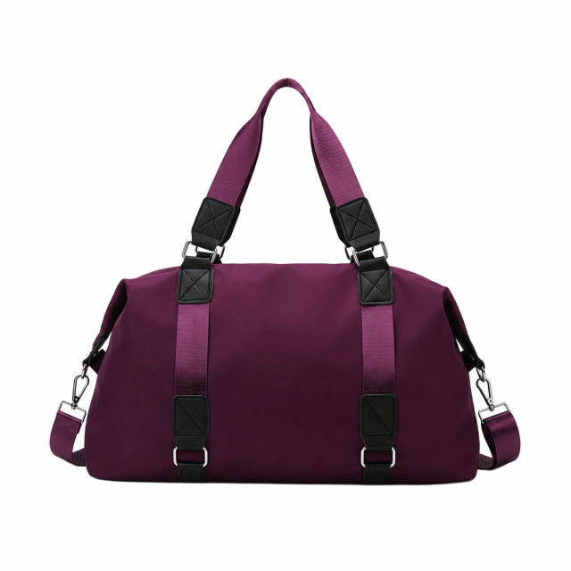 Water Resistant 600D Polyester Sports Duffel Bag With Shoe Compartment
