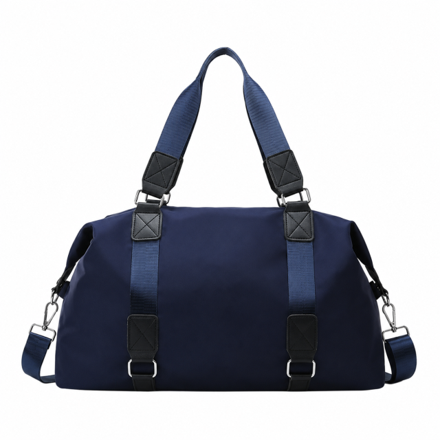 Water Resistant 600D Polyester Sports Duffel Bag With Shoe Compartment