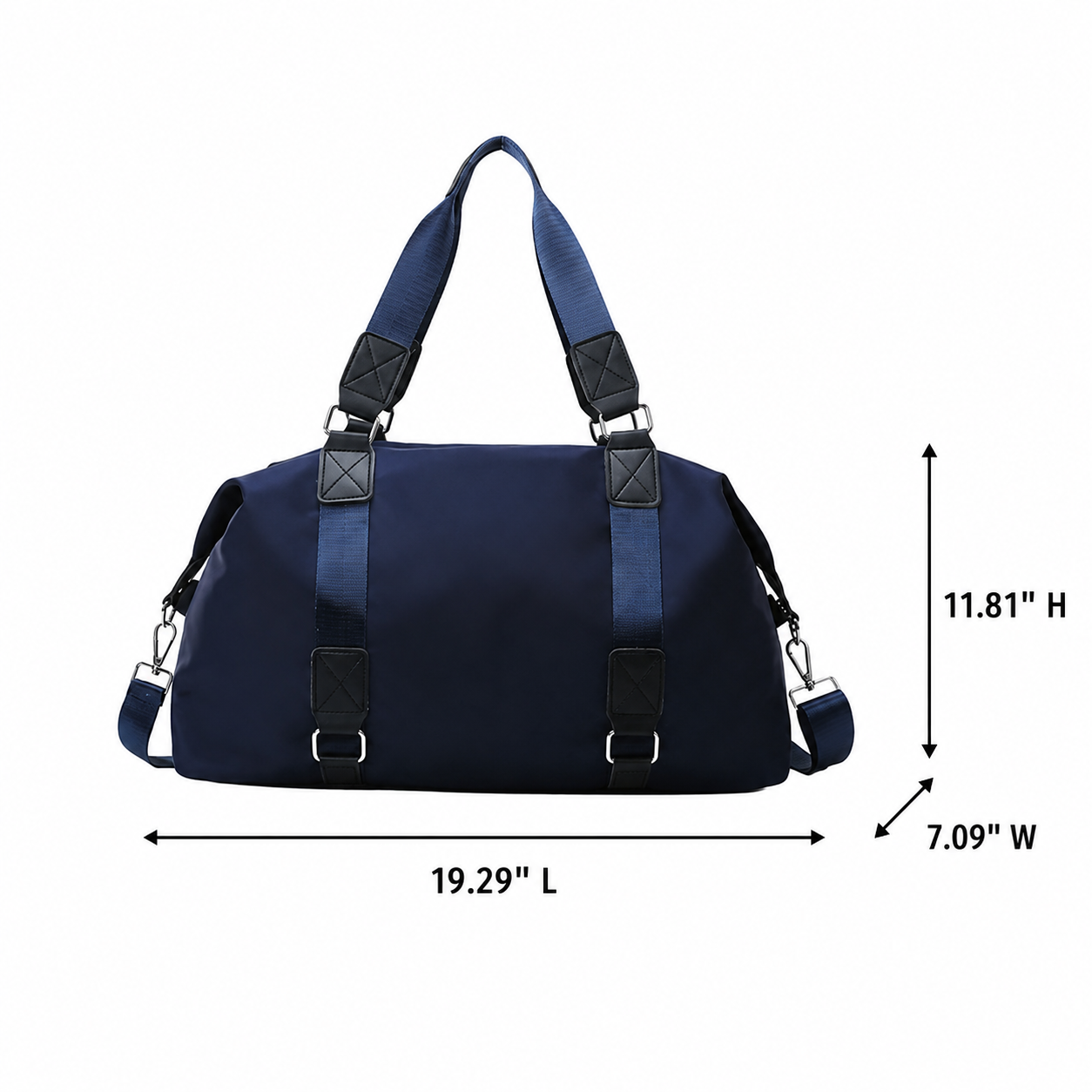 Water Resistant 600D Polyester Sports Duffel Bag With Shoe Compartment