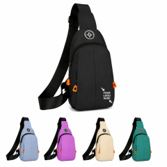 Water Resistant Composite Oxford Crossbody Bag With Multi Layer Storage