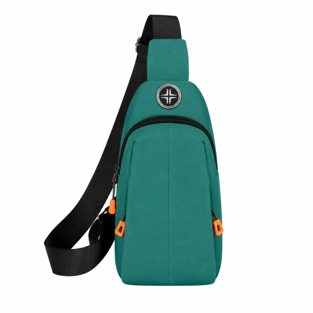 Water Resistant Composite Oxford Crossbody Bag With Multi Layer Storage