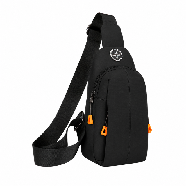 Water Resistant Composite Oxford Crossbody Bag With Multi Layer Storage