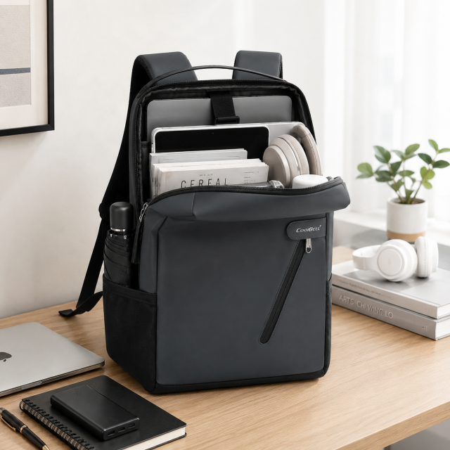 Water Resistant Laptop Backpack With Travel Storage Design