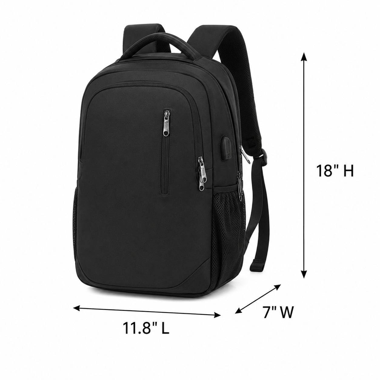 Water Resistant Laptop Backpack with Dual Compartments