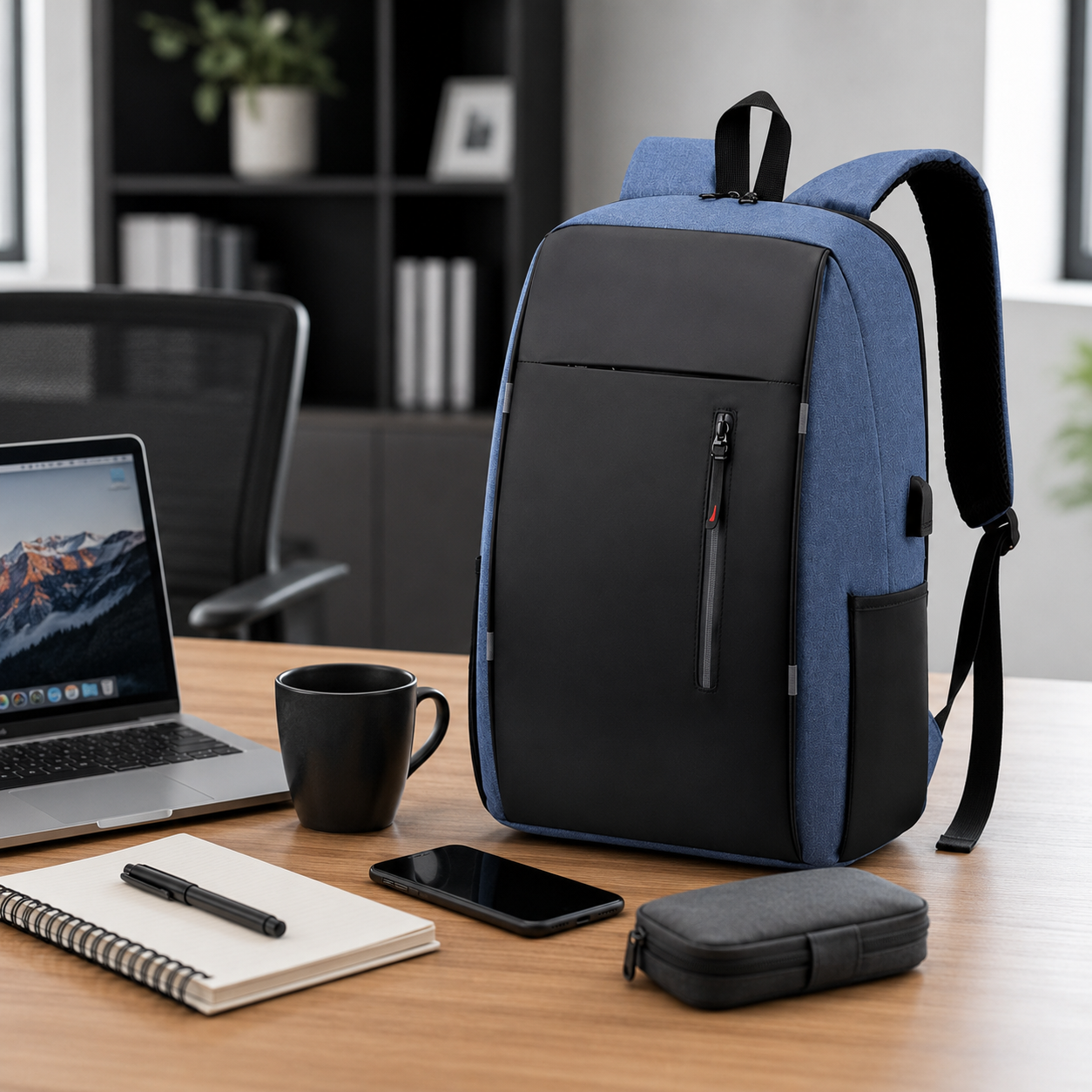 Water Resistant Oxford Laptop Backpack