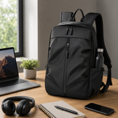 Water Resistant Polyester USB Laptop Backpack