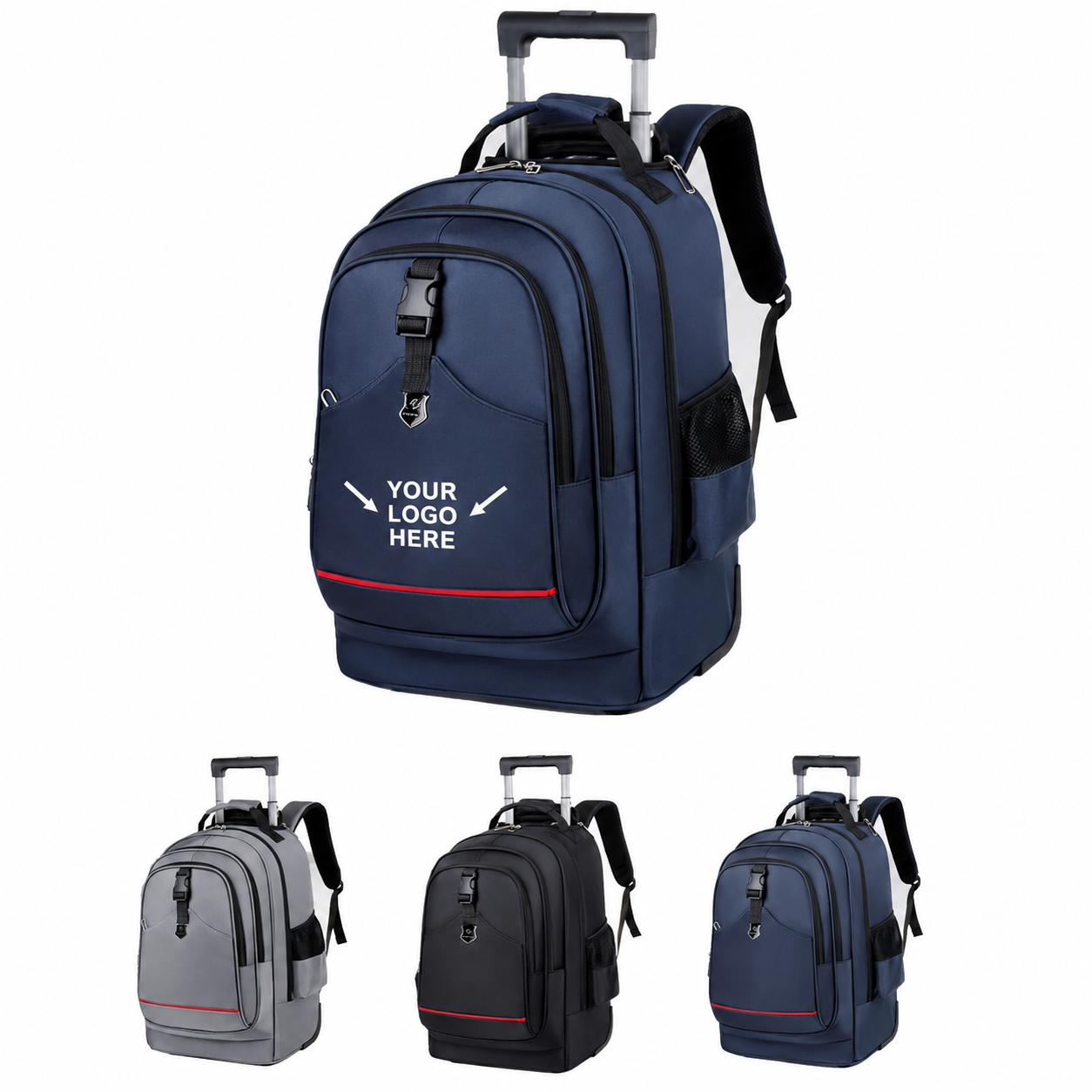 Water Resistant Rolling Laptop Backpack