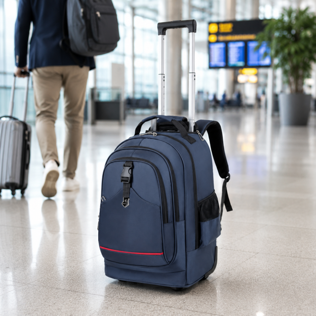 Water Resistant Rolling Laptop Backpack