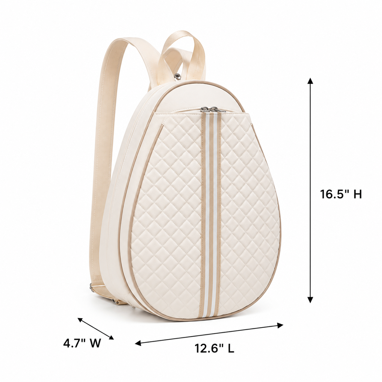 Water Resistant Tennis Racket Bag With Multiple Storage Compartments