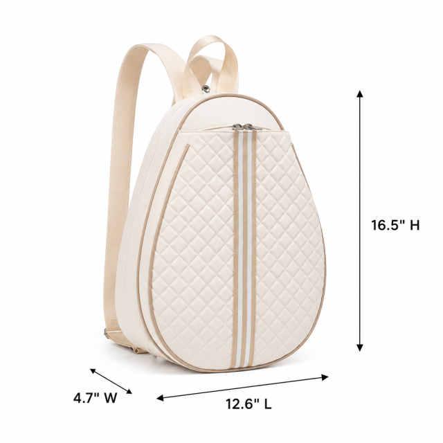 Water Resistant Tennis Racket Bag With Multiple Storage Compartments
