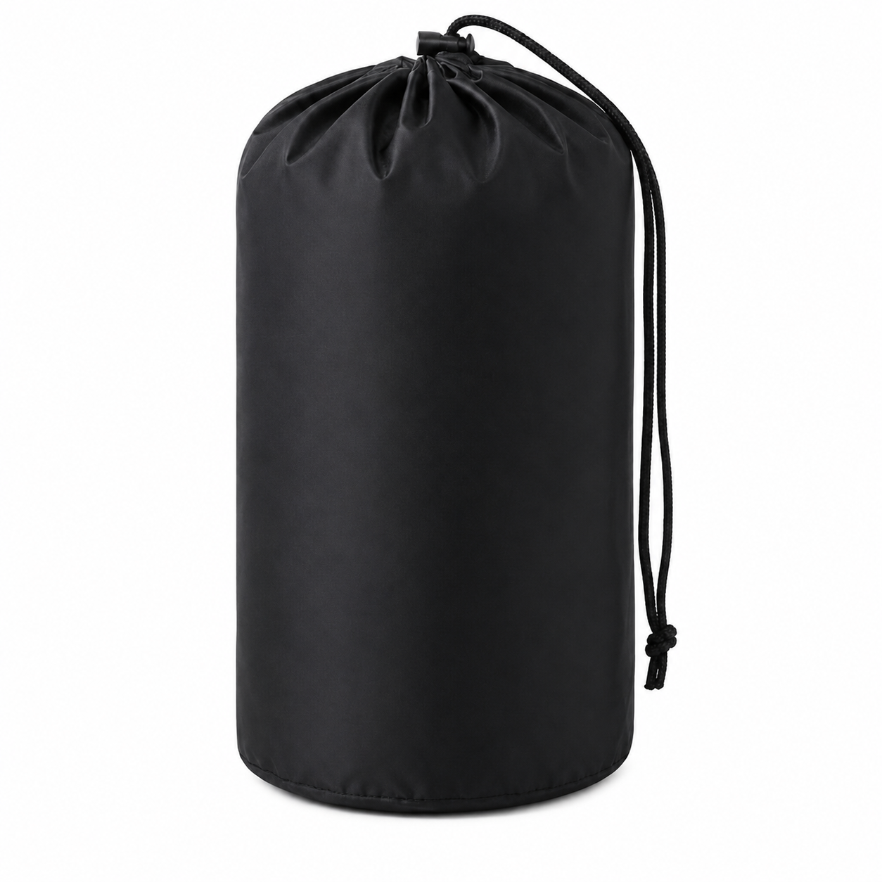 Waterproof 210D Polyester Cylindrical Travel Storage Bag With Drawstring Closure