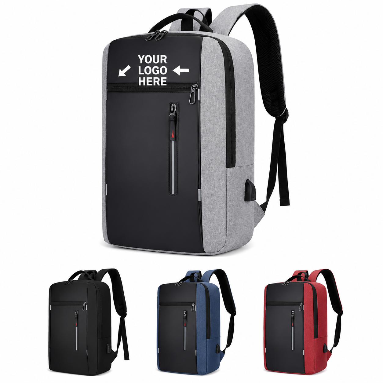 Waterproof 300D Oxford USB Laptop Backpack