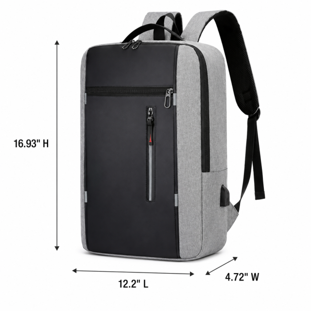 Waterproof 300D Oxford USB Laptop Backpack