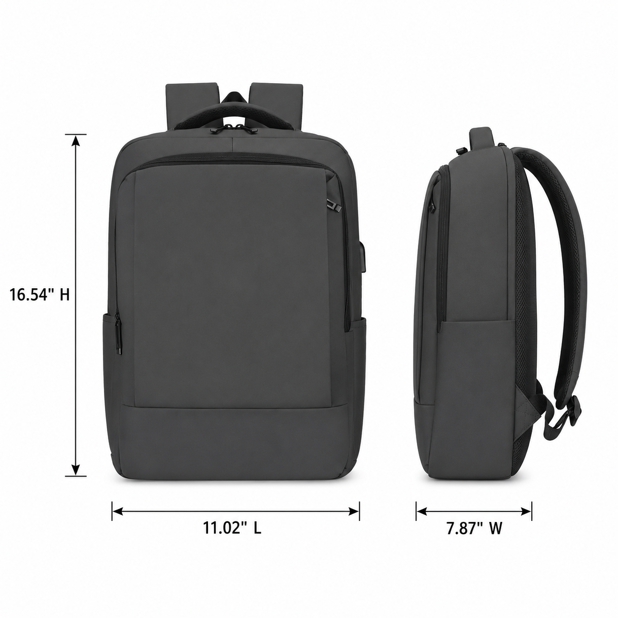 Waterproof Business Laptop Backpack With USB Charging Port