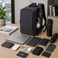 Waterproof Business Laptop Backpack With USB Charging Port