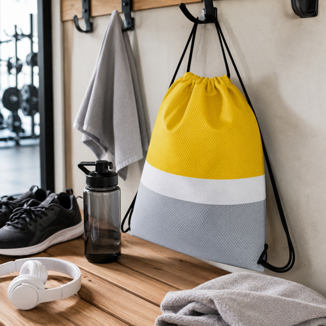 Waterproof Drawstring Backpack with Lightweight Oxford Fabric