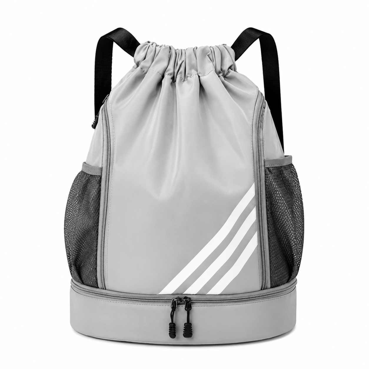 Waterproof Drawstring Gym Backpack with Shoe Compartment