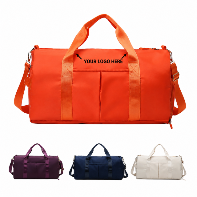 Waterproof Gym Duffel Bag with Wet Pocket and Shoe Compartment