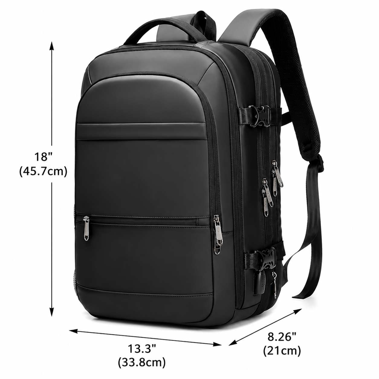 Waterproof Laptop Backpack With Airflow Padding And Travel Storage