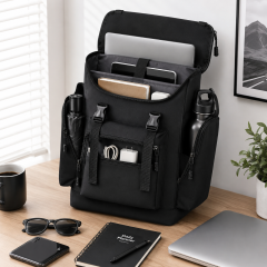 Waterproof Laptop Backpack With Breathable Comfort And Multi Pocket Storage