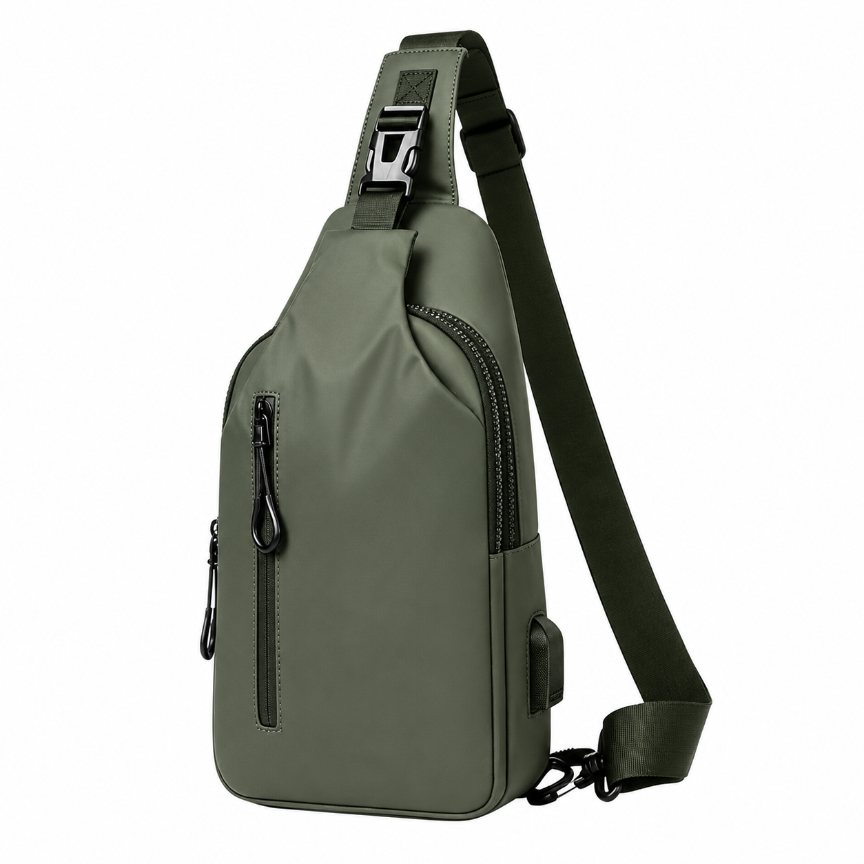 Waterproof Multi-Compartment Crossbody Sling Backpack