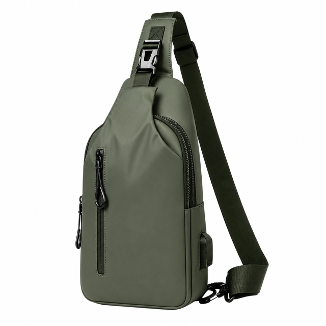 Waterproof Multi-Compartment Crossbody Sling Backpack