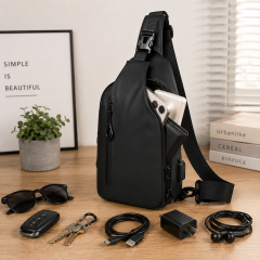 Waterproof Multi-Compartment Crossbody Sling Backpack