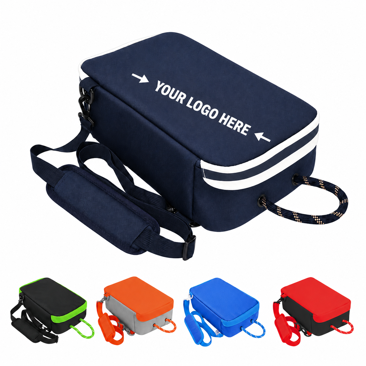 Waterproof Nylon Golf Shoe Bag With Ventilated Mesh Design