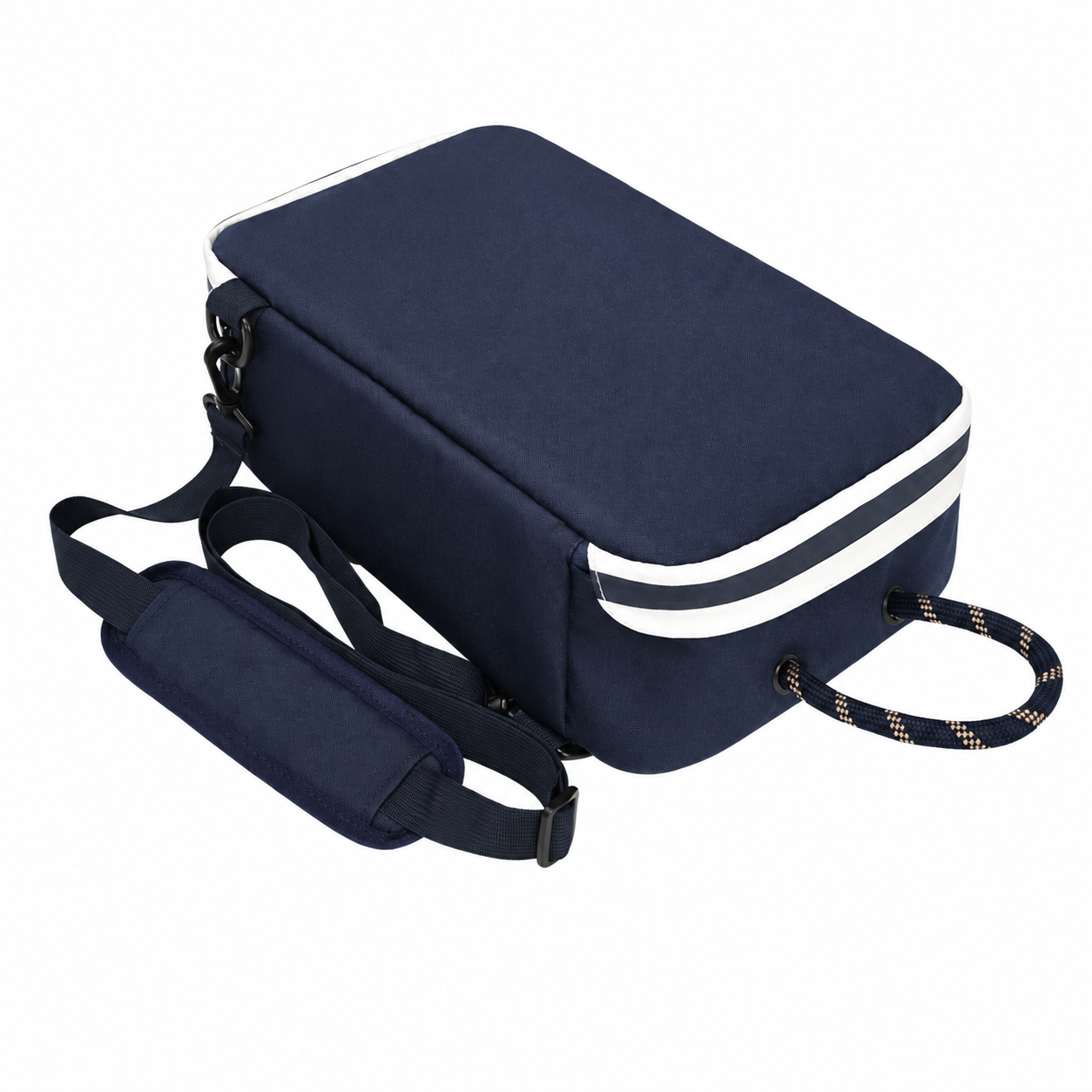 Waterproof Nylon Golf Shoe Bag With Ventilated Mesh Design