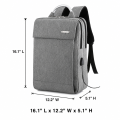 Waterproof Nylon Oxford USB Computer Backpack