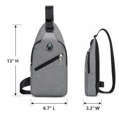 Waterproof Oxford Crossbody Sling Backpack