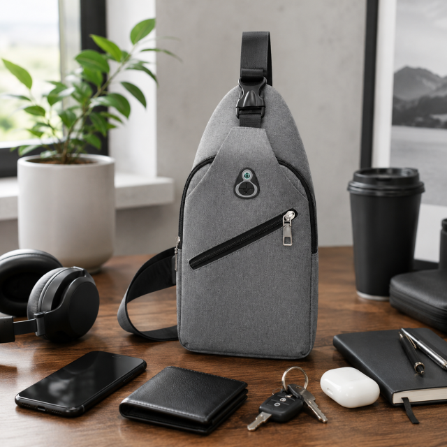 Waterproof Oxford Crossbody Sling Backpack
