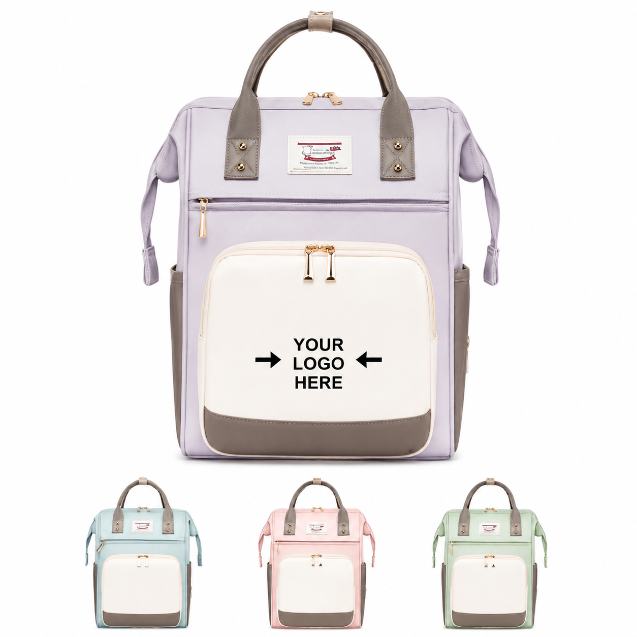 Waterproof Oxford Mommy Backpack With Insulated Pockets