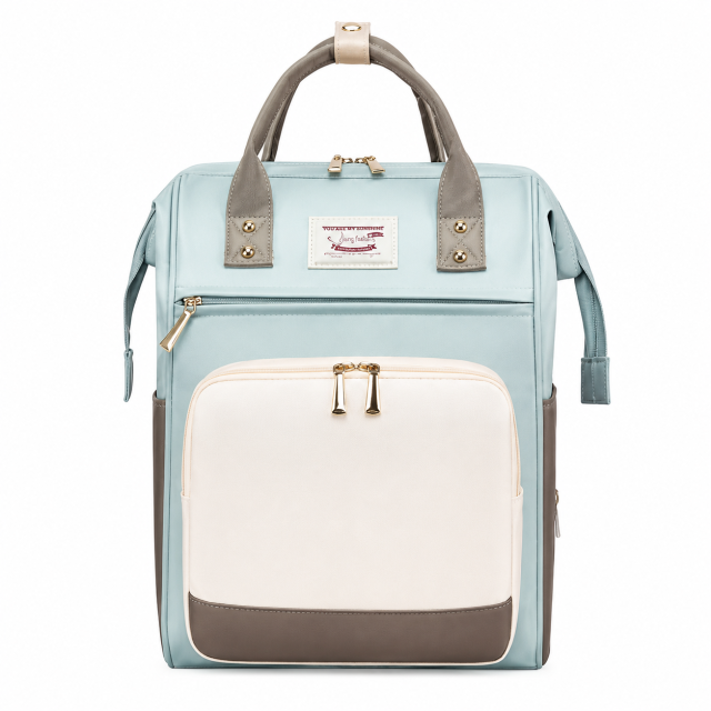Waterproof Oxford Mommy Backpack With Insulated Pockets