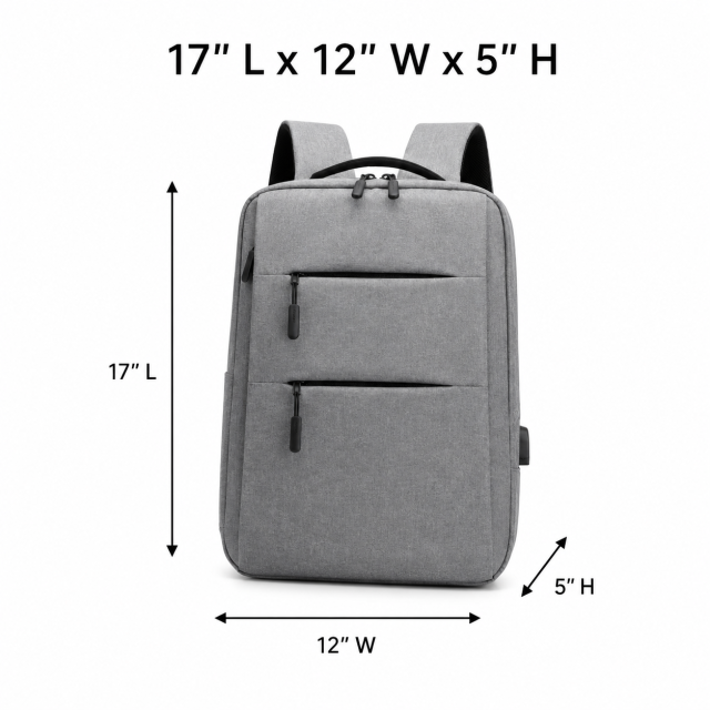 Waterproof Oxford USB Laptop Backpack