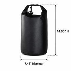 Waterproof PVC Dry Bag With Roll Top Closure And Shoulder Strap