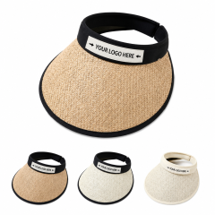 Wide Brim UV Protection Woven Sun Visor